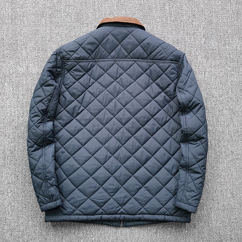 Classic Check Clamp Cotton Winter Men Jacket - Image 7