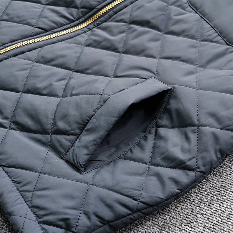 Classic Check Clamp Cotton Winter Men Jacket - Image 10