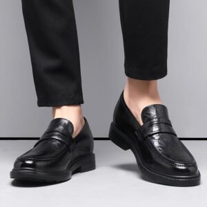 Men Derby Shoes Increase 8cm Business Leather Shoes