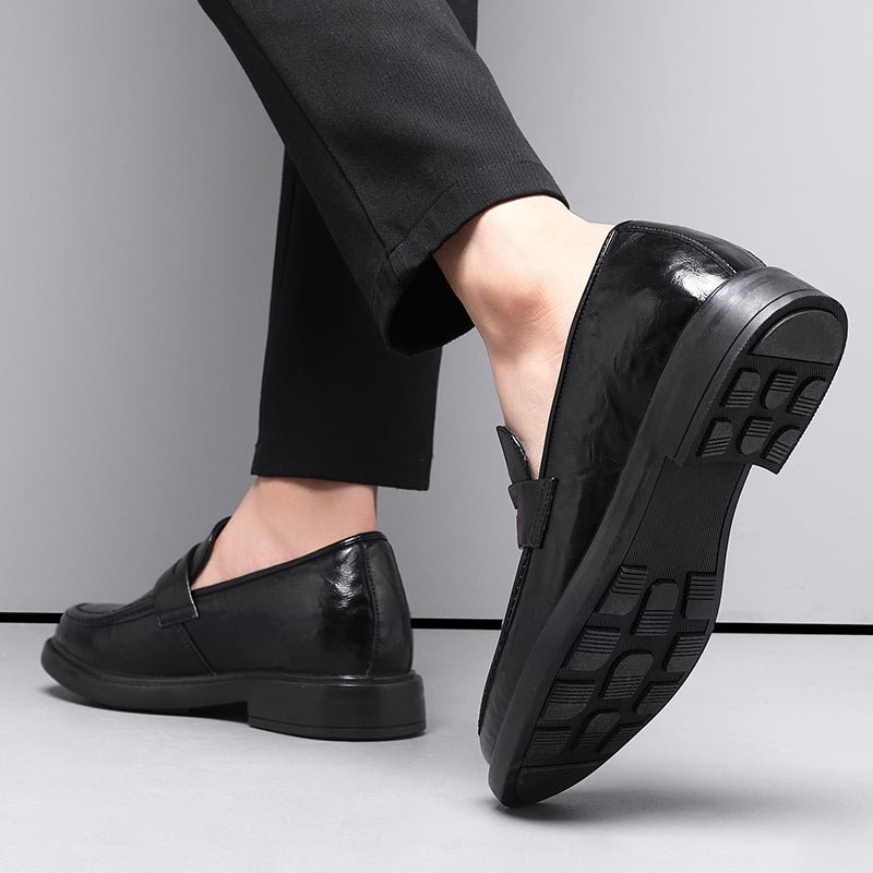 Men Derby Shoes Increase 8cm Business Leather Shoes - Image 4