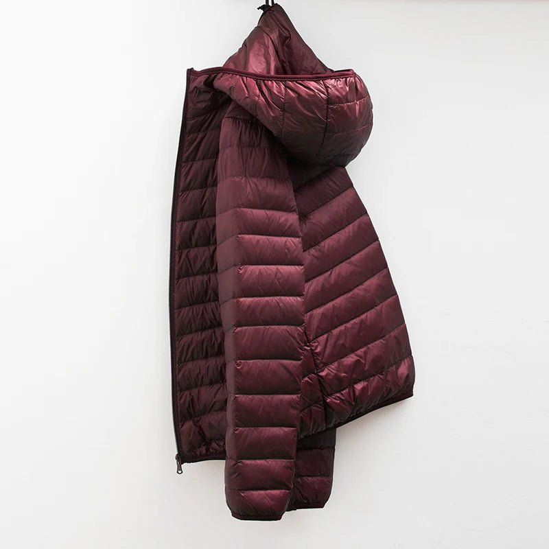 Down Coat Portable Slim Down Parkas - Image 4