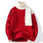 Fashion Autumn Winter Warm Pullover High Collar Sweater