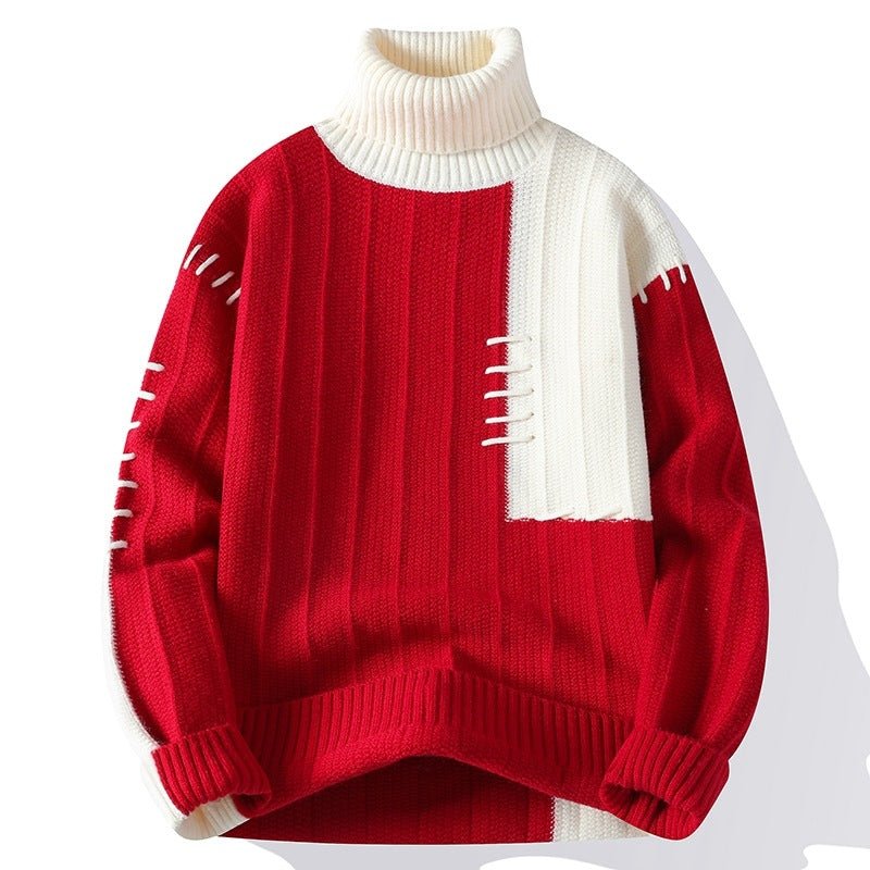Fashion Autumn Winter Warm Pullover High Collar Sweater