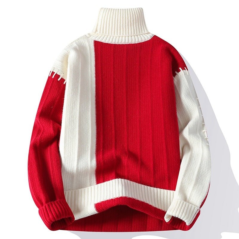 Fashion Autumn Winter Warm Pullover High Collar Sweater - Image 6