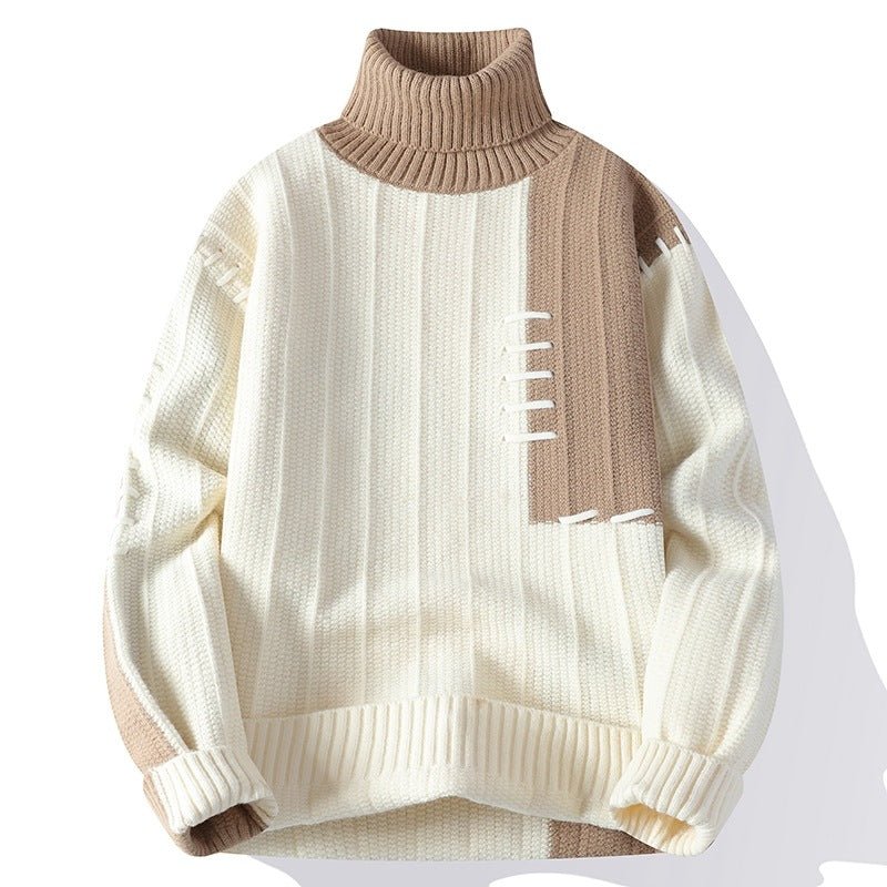 Fashion Autumn Winter Warm Pullover High Collar Sweater - Image 7