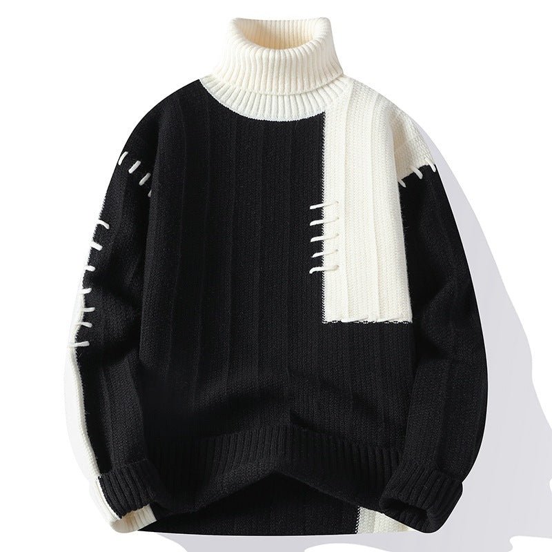 Fashion Autumn Winter Warm Pullover High Collar Sweater - Image 8