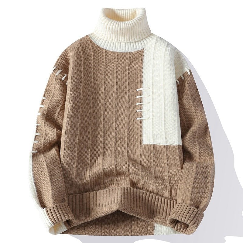 Fashion Autumn Winter Warm Pullover High Collar Sweater - Image 10