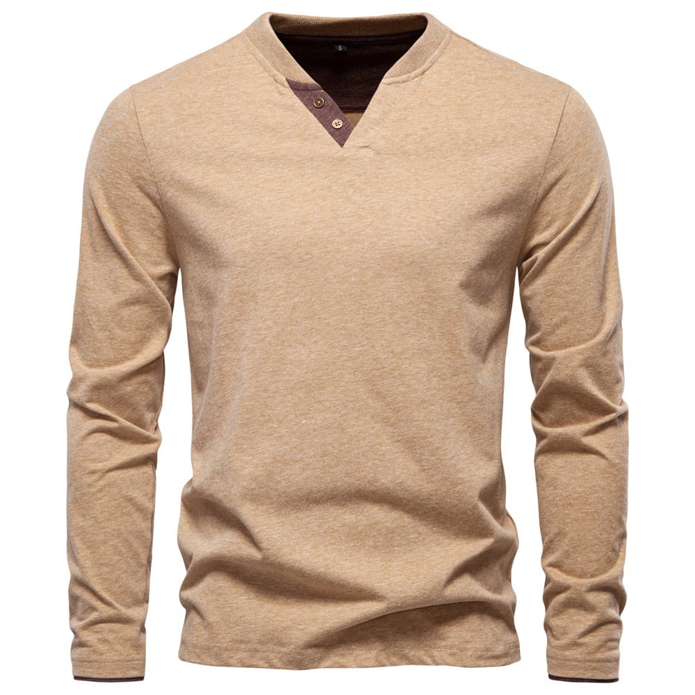 Fashion Long Sleeve Cotton Men T Shirts