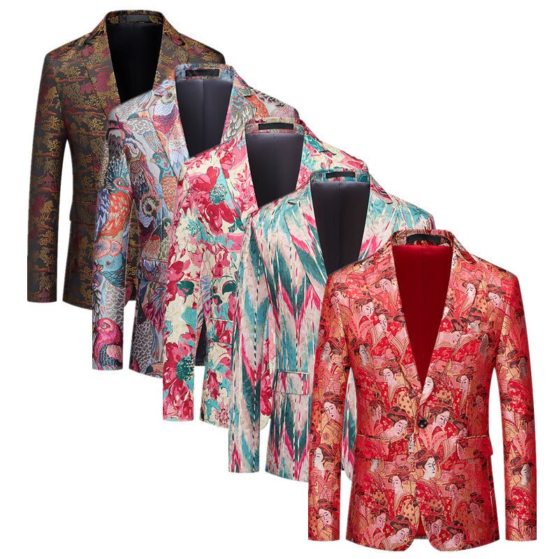 Fashion Men Luxury Party Stage Wedding Trend Jacket - Image 4