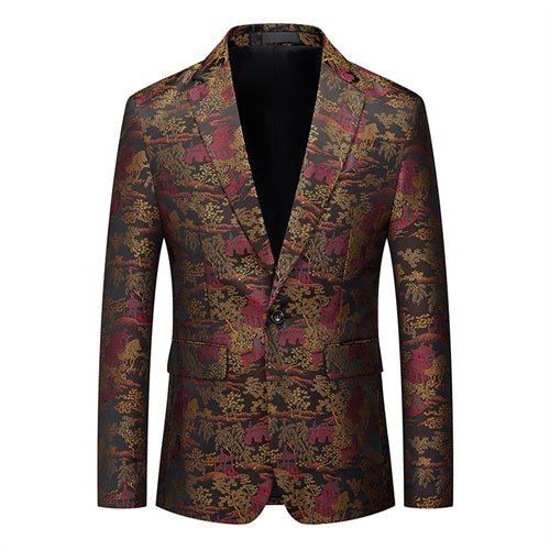 Fashion Men Luxury Party Stage Wedding Trend Jacket - Image 3