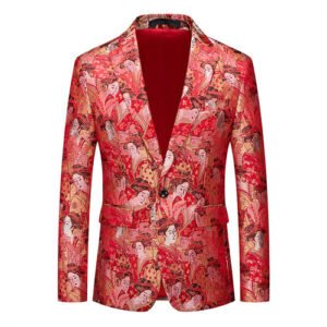 Fashion Men Luxury Party Stage Wedding Trend Jacket