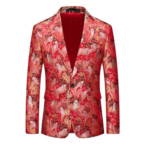 Fashion Men Luxury Party Stage Wedding Trend Jacket