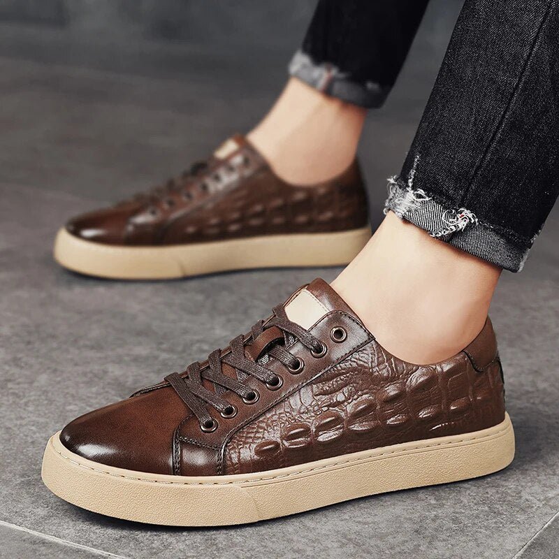 Fashion Retro Genuine Leather Dress Shoes Men Oxford Shoes
