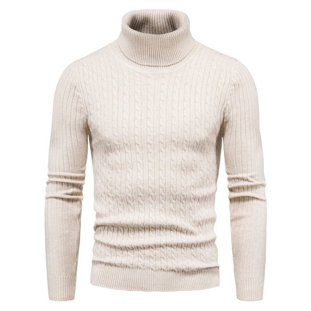Fashion Sweater Men Sweater Slim Pullover Knitted Sweater - Image 9