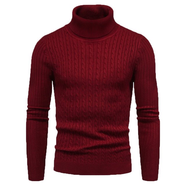 Fashion Sweater Men Sweater Slim Pullover Knitted Sweater - Image 12
