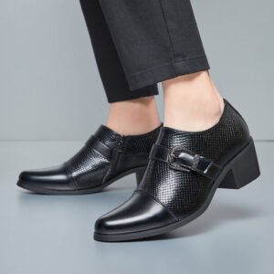 Fashion Vintage High Heel Heightening Oxfords Pointed Toe