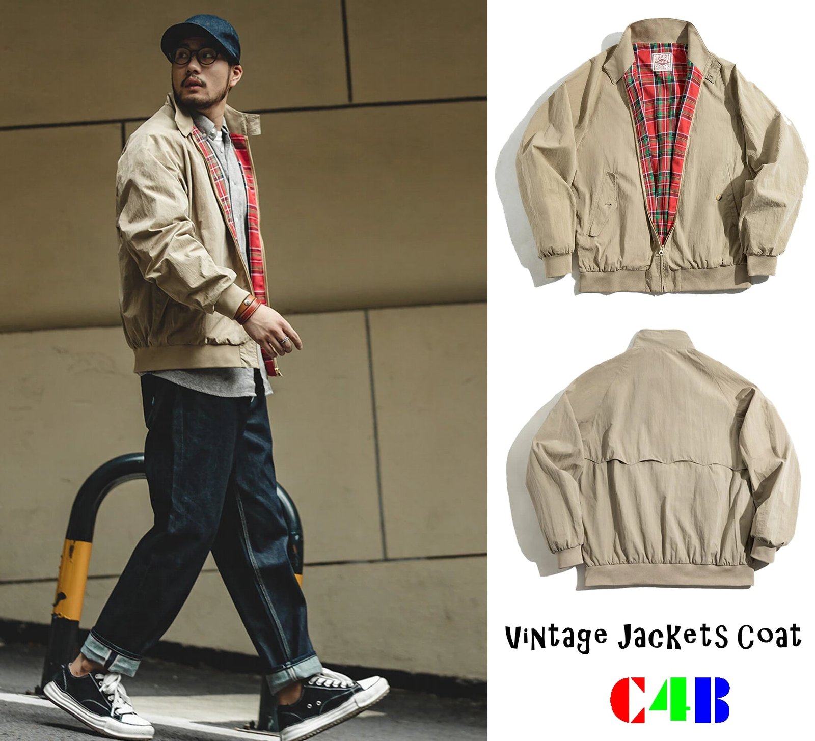 Vintage Jackets Men Retro Work Coat - Image 12