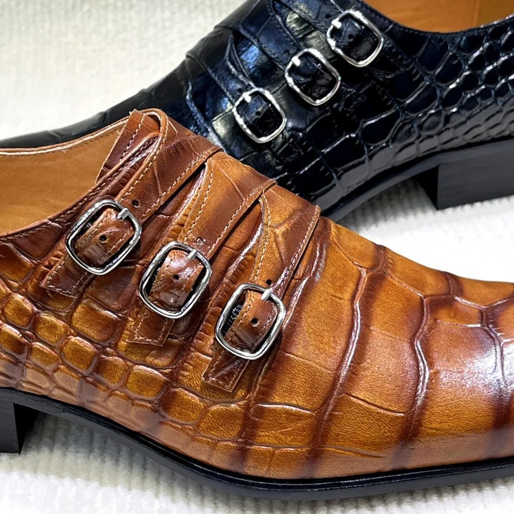 Men Oxfords Genuine Leather Lace-Up Dress Shoes