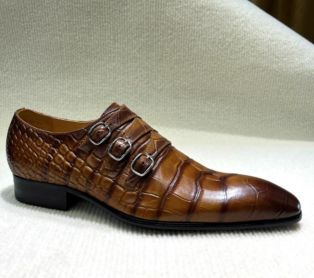 Men Oxfords Genuine Leather Lace-Up Dress Shoes - Image 8