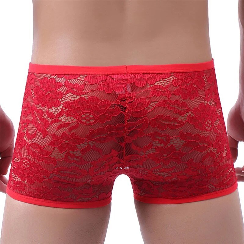 Lace Sexy Shorts Boxer Breathable Underpants - Image 7