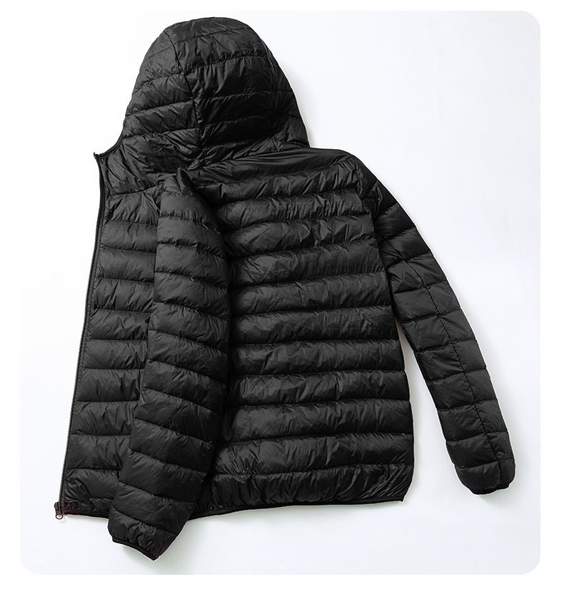 Ultra Light Duck Down Spring Hooded Jackets Men - Image 3