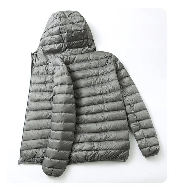 Ultra Light Duck Down Spring Hooded Jackets Men - Image 7