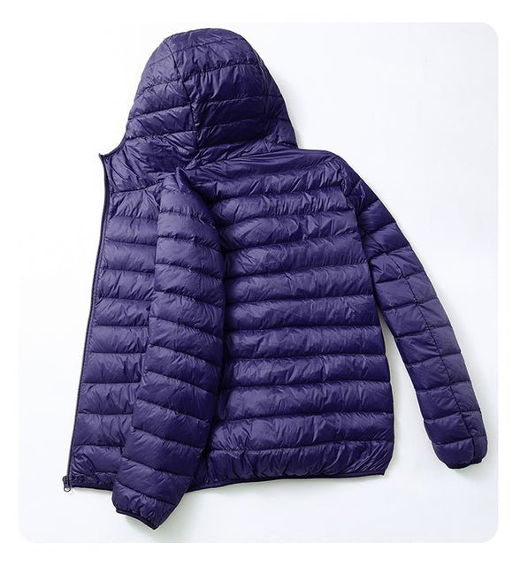 Ultra Light Duck Down Spring Hooded Jackets Men - Image 8
