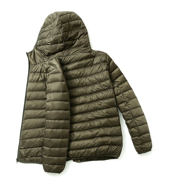 Ultra Light Duck Down Spring Hooded Jackets Men - Image 11