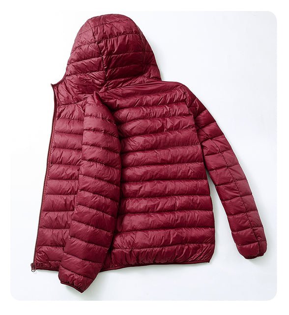 Ultra Light Duck Down Spring Hooded Jackets Men - Image 12