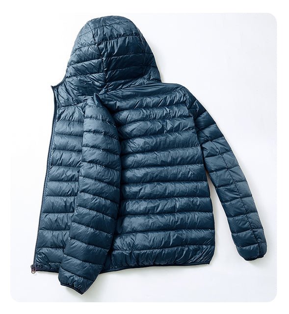 Ultra Light Duck Down Spring Hooded Jackets Men - Image 13