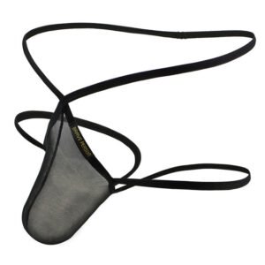 Men Briefs Thongs Pouch Mesh Transparent Underwear