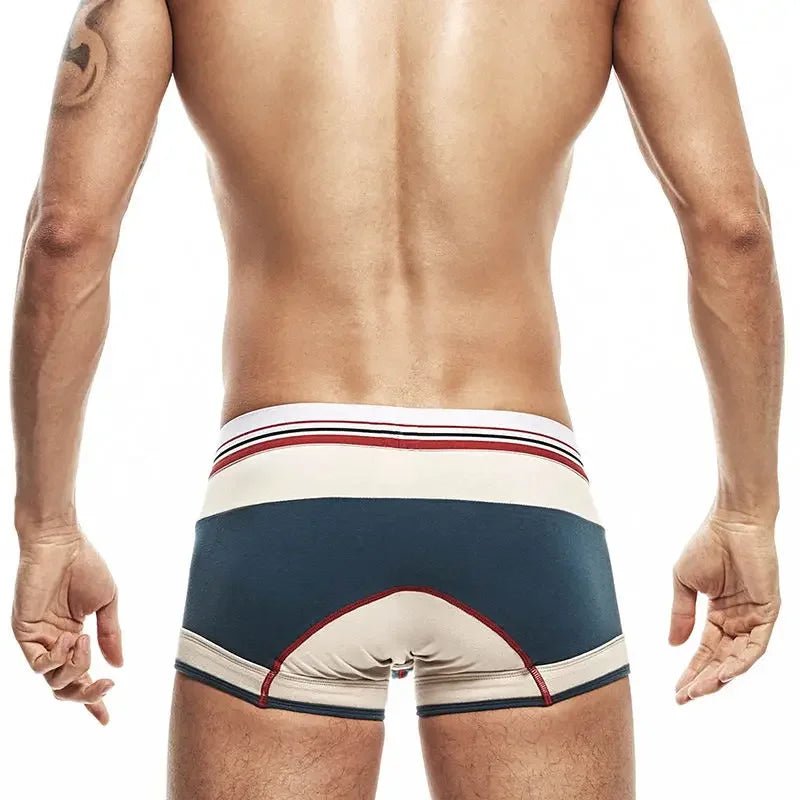Men Cotton Medium Low Waist Flat Angle Underwear - Image 3