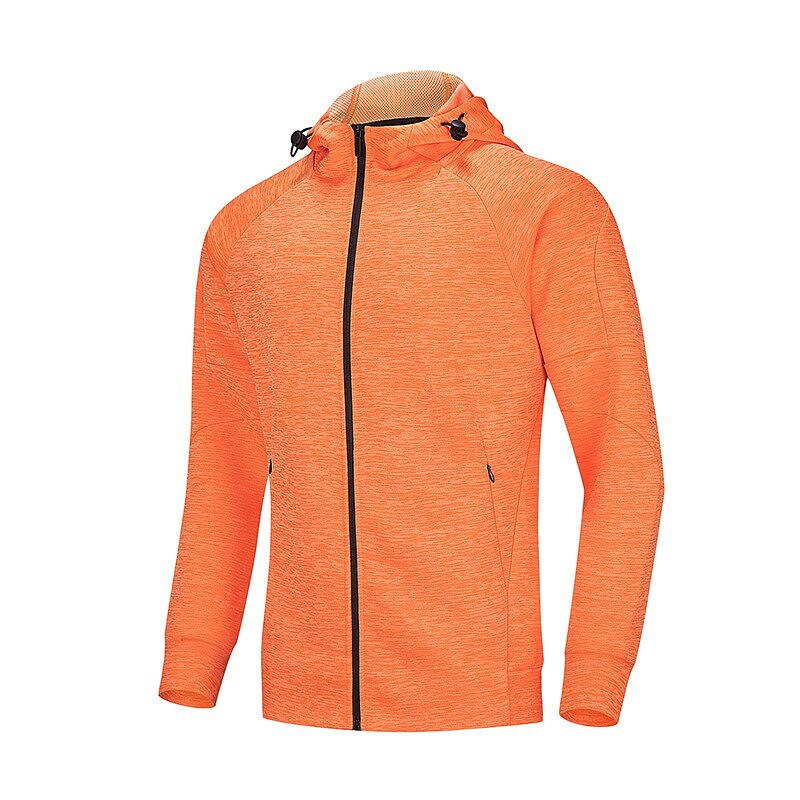 Men Exercise Jackets Hooded Zipper Shirt Outdoor Outfits