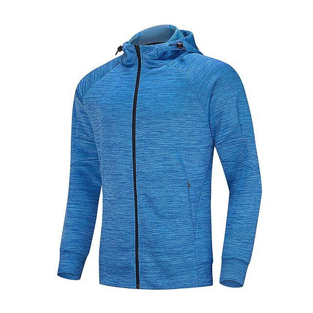 Men Exercise Jackets Hooded Zipper Shirt Outdoor Outfits - Image 6