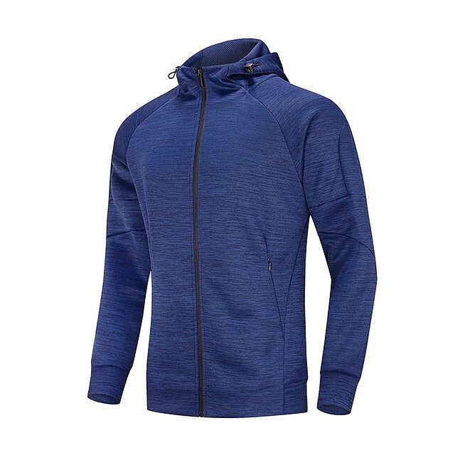 Men Exercise Jackets Hooded Zipper Shirt Outdoor Outfits - Image 9