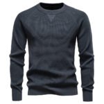 Men Henley Collar Polo Shirt Raglan Sleeve Cloth