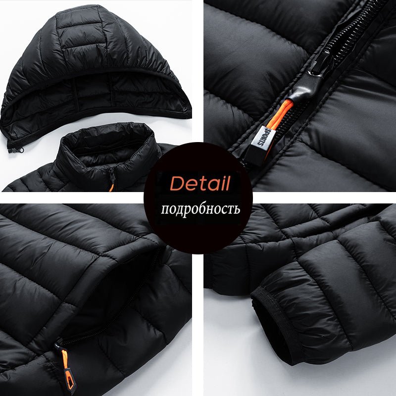 Men Hooded Casual Outwear Jacket Coat - Image 17