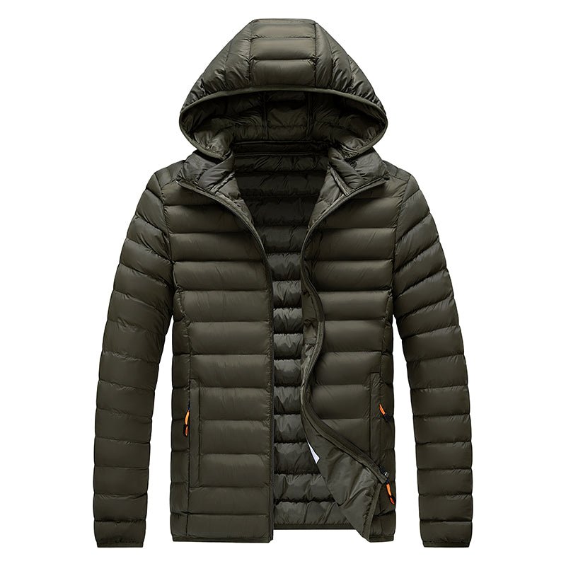 Men Hooded Casual Outwear Jacket Coat - Image 9