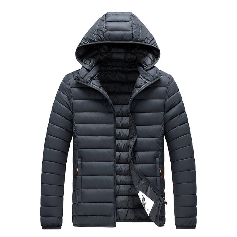 Men Hooded Casual Outwear Jacket Coat - Image 12