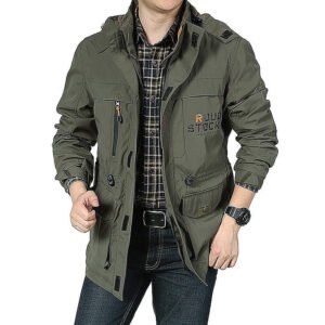 Men Jackets Casual Outwear Hiking Windbreaker Hooded Coats