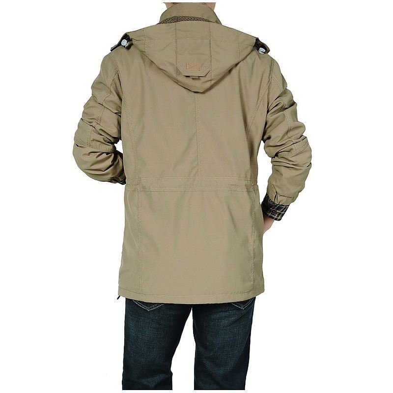 Men Jackets Casual Outwear Hiking Windbreaker Hooded Coats - Image 3