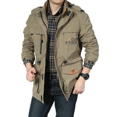Men Jackets Casual Outwear Hiking Windbreaker Hooded Coats - Image 8