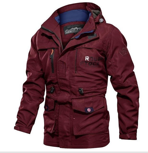 Men Jackets Casual Outwear Hiking Windbreaker Hooded Coats - Image 9