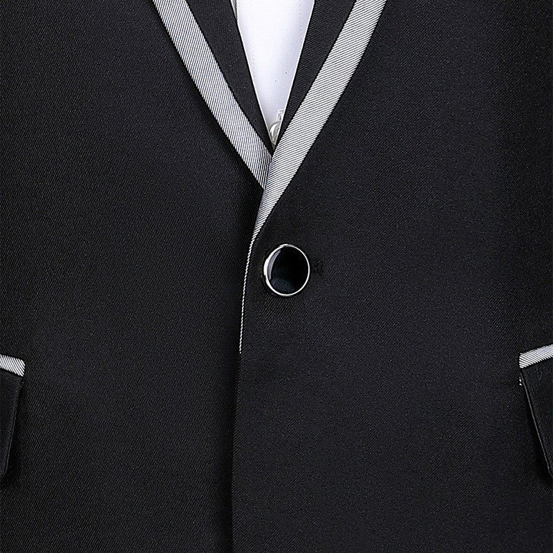 Men Luxury Wedding Party Blazer Black , White Jacket - Image 4