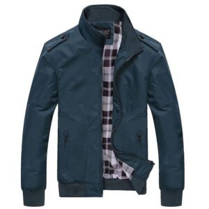 Men Sportswear Stand Collar Slim Jackets Casual Coats
