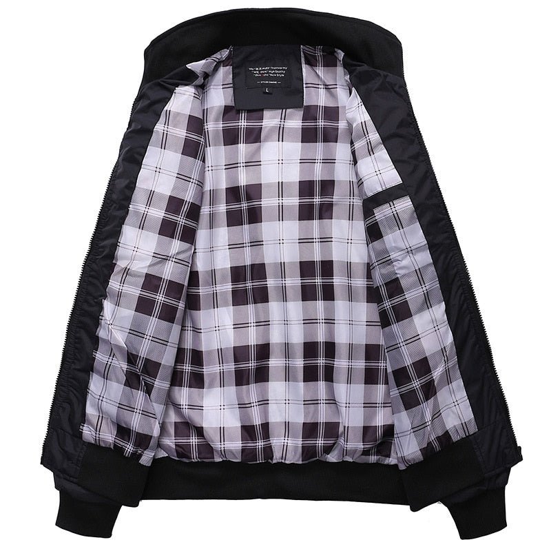 Men Sportswear Stand Collar Slim Jackets Casual Coats - Image 2