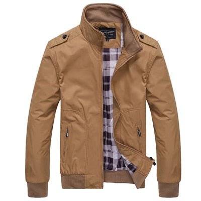 Men Sportswear Stand Collar Slim Jackets Casual Coats - Image 3