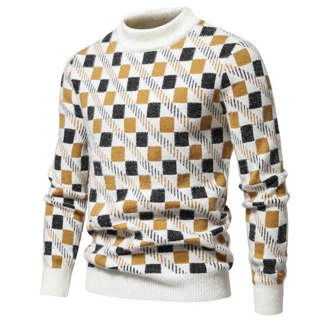 Men Thick Warm Pullover Knitting Sweater - Image 6
