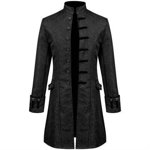 Men Thin Stage Performance Dress Long Jacket - Image 3