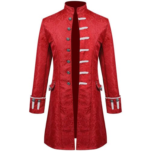 Men Thin Stage Performance Dress Long Jacket - Image 9